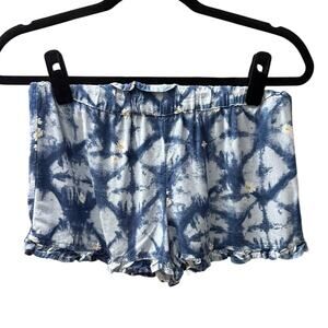 Preloved-Junior XL-SO Tie-Dye Ruffle Shorts